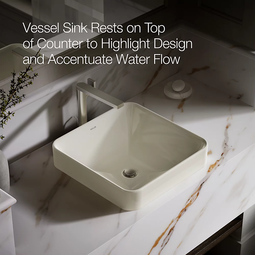 Kohler Vox 16-1/4" Square Vessel Bathroom Sink K-2661