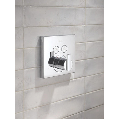 Delta SelectChoice Ara Angular Modern Push-Button Shower Trim - T37T267