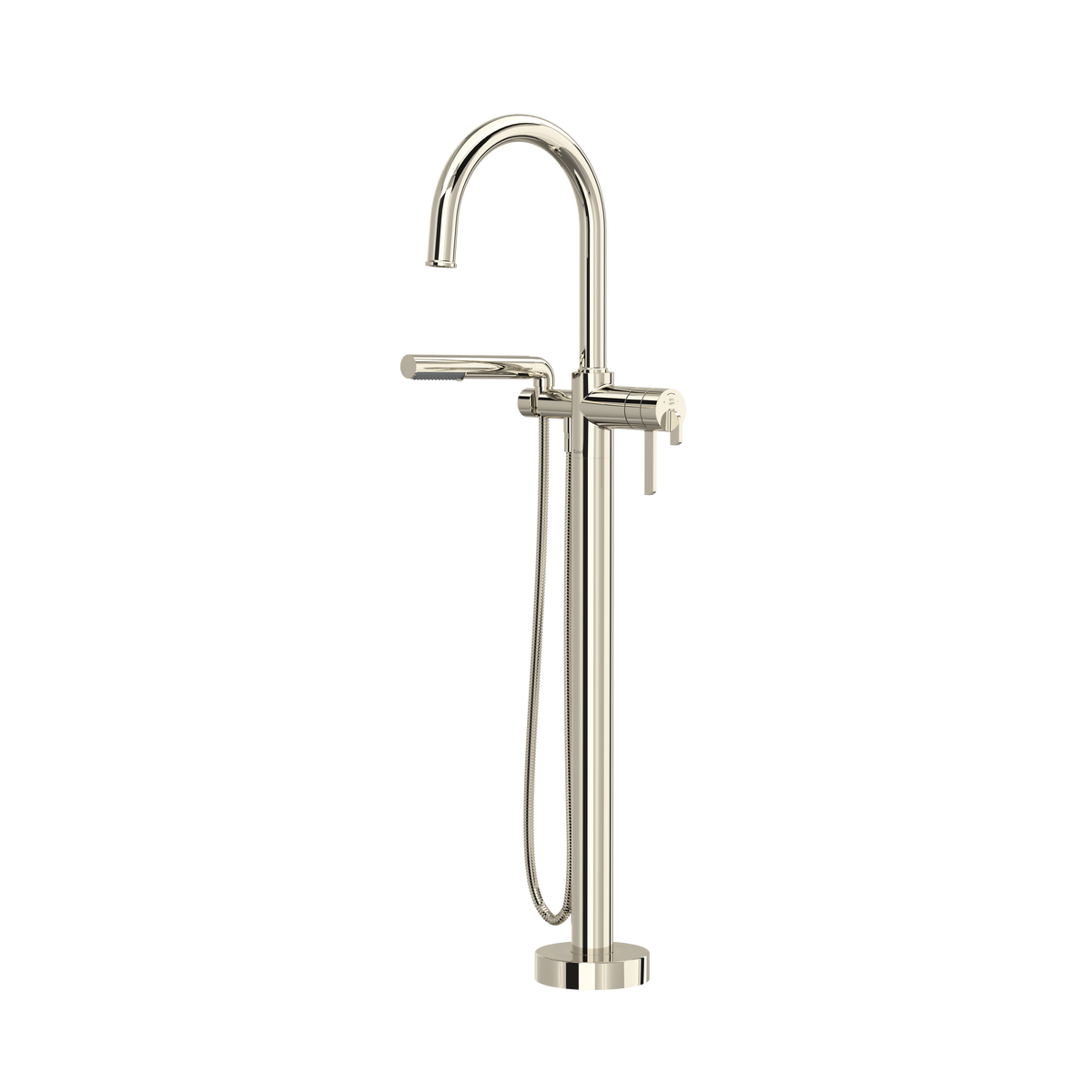Riobel Authentica Thermostatic Single Hole Floor Mount Tub Filler Trim 6 GPM