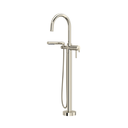 Riobel Authentica Thermostatic Single Hole Floor Mount Tub Filler Trim 6 GPM