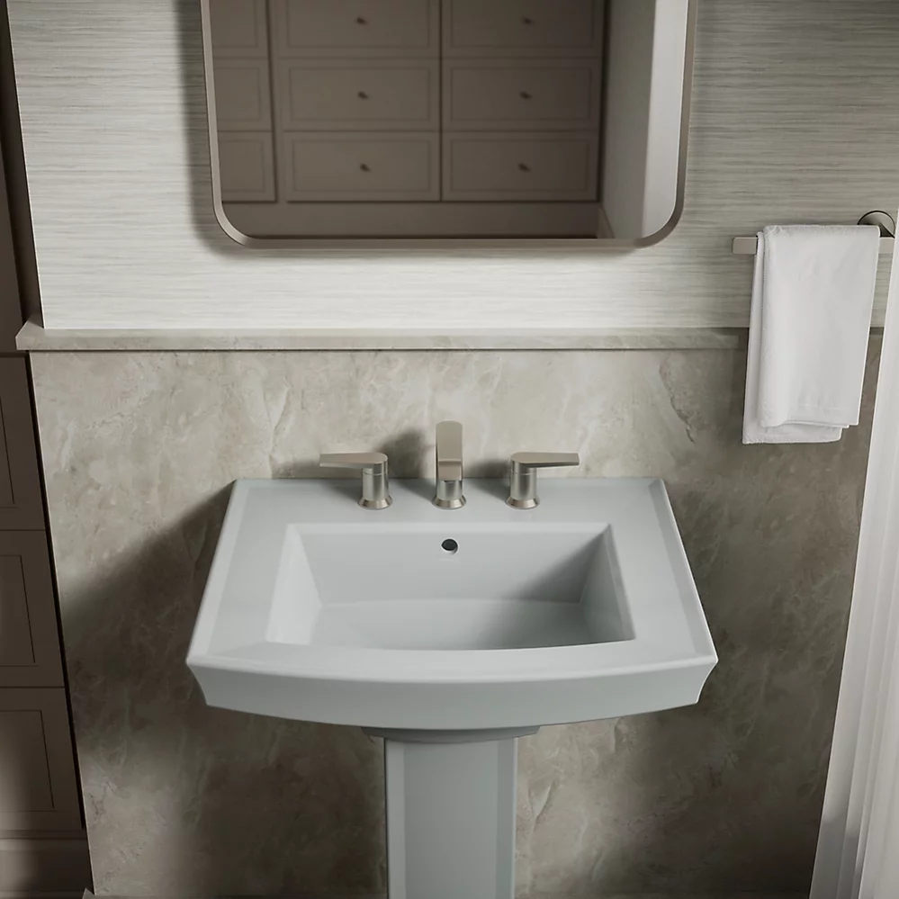 Kohler Archer 24" Rectangular Pedestal Bathroom Sink