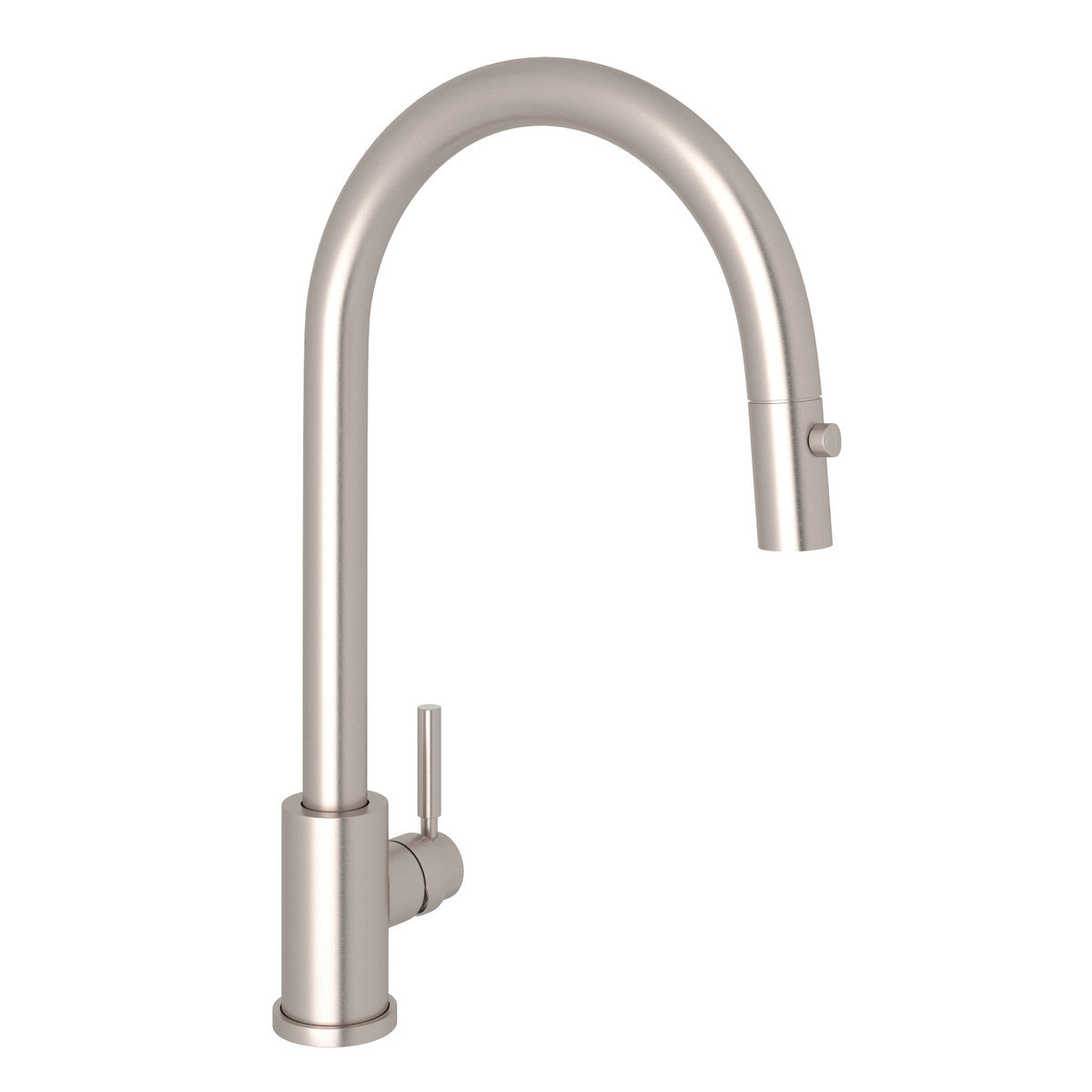 Perrin & Rowe Holborn Pulldown Kitchen Faucet With C-Spout, Lever Handle