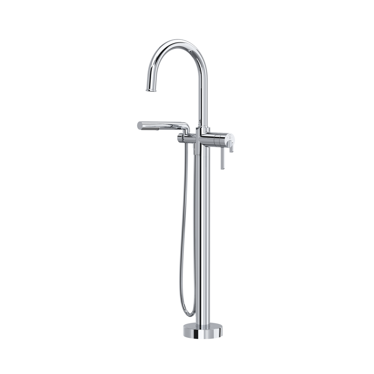 Riobel Authentica Thermostatic Single Hole Floor Mount Tub Filler Trim 6 GPM