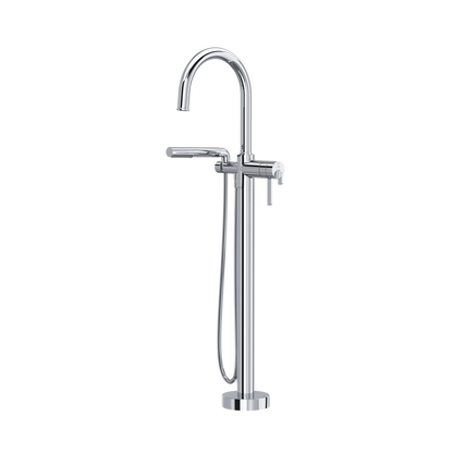 Riobel Authentica Thermostatic Single Hole Floor Mount Tub Filler Trim 6 GPM