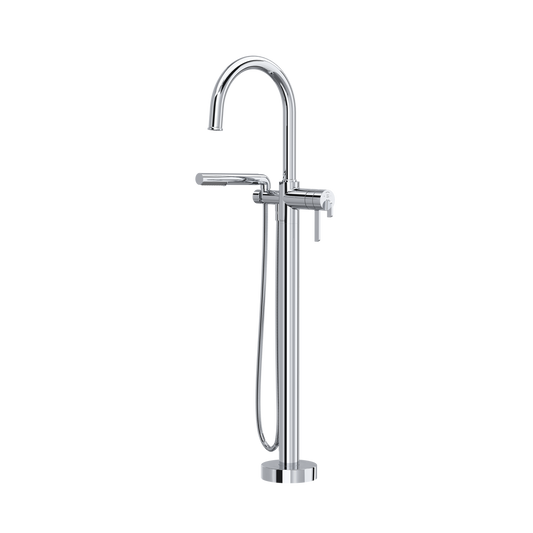 Riobel Authentica Thermostatic Single Hole Floor Mount Tub Filler Trim 6 GPM