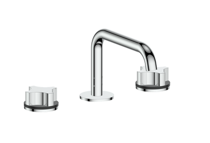 Vogt Mond 8" C.C. Lavatory Faucet With Pop-Up Drain Angular Spout in Chrome