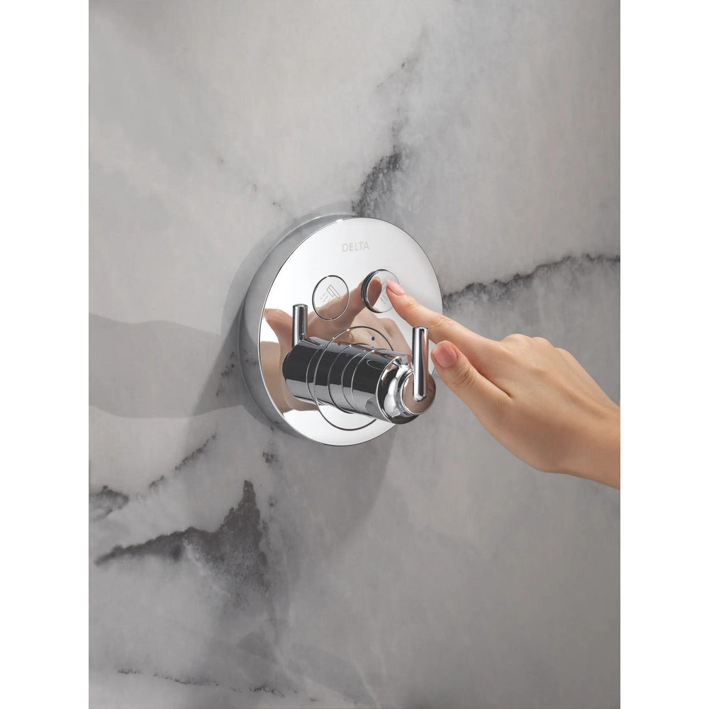 Delta Trinsic SelectChoice Round Contemporary Push-Button Shower Trim - T37T259