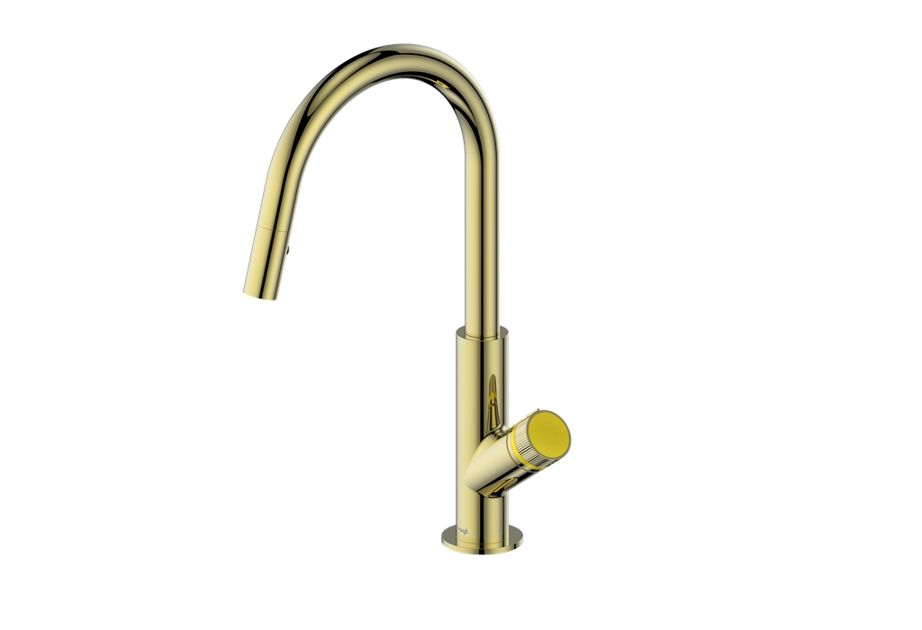 Vogt Mond 16" Kitchen Faucet in Brushed Gold, KF.16M1.1504.BG