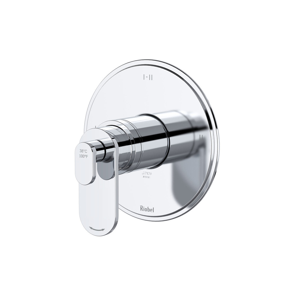 Riobel Arca 1/2" Thermostatic And Pressure Balance Trim With Up to 3 Functions