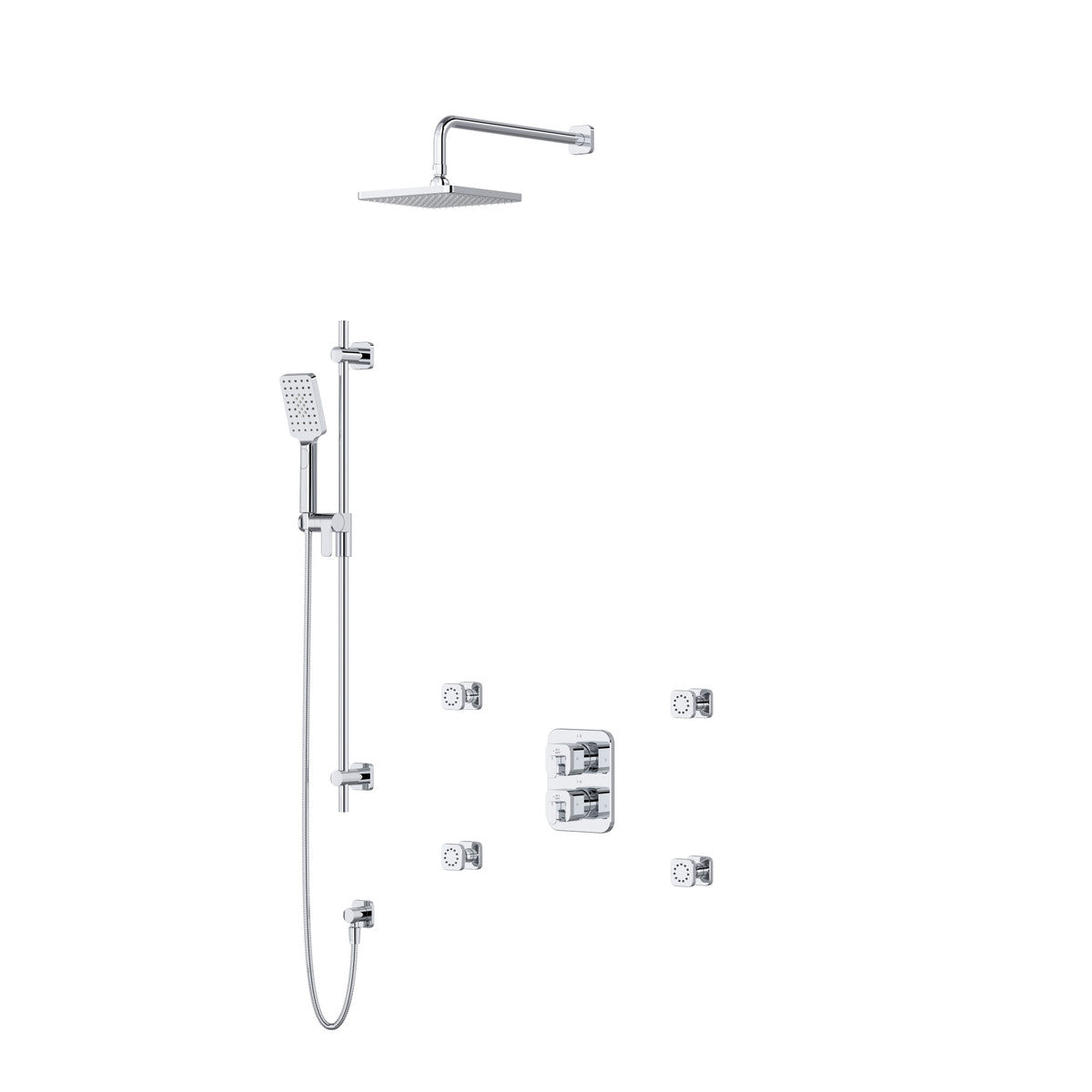 Riobel Equinox Shower Kit 446 With Rough-In Valve - KIT446EQN