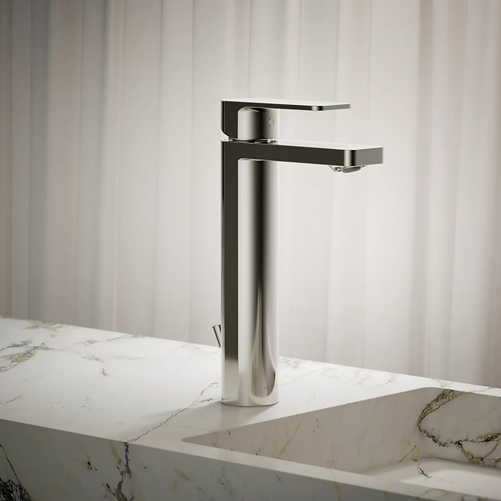 Kohler Parallel Tall Single-Handle Bathroom Sink Faucet, 1.2 GPM