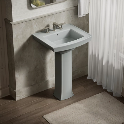 Kohler Archer 24" Rectangular Pedestal Bathroom Sink