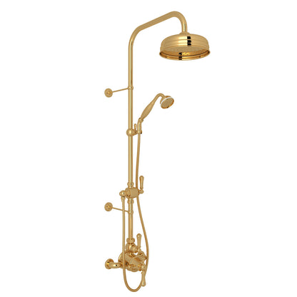 Perrin & Rowe Georgian Era 3/4" Exposed Wall Mount Thermostatic Shower System, Lever Handles - U.KIT61NLS