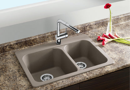 Blanco Vision 1½ Bowl Silgranit Dual Mount Kitchen Sink