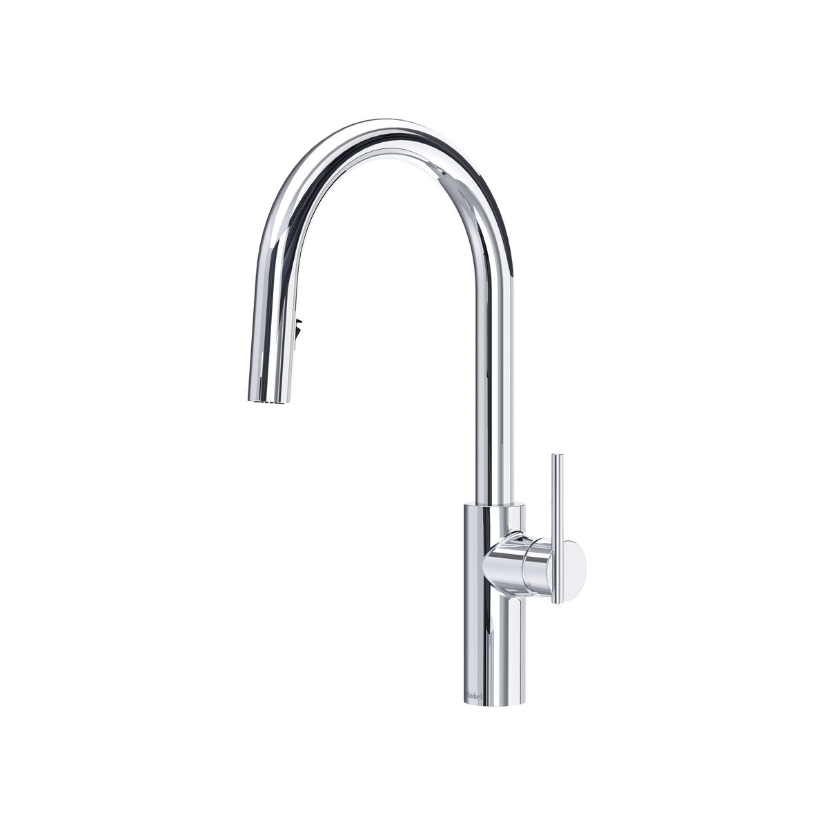 Riobel Lateral Pull-Down Kitchen Faucet With C-Spout Dual Spray 1.8 GPM