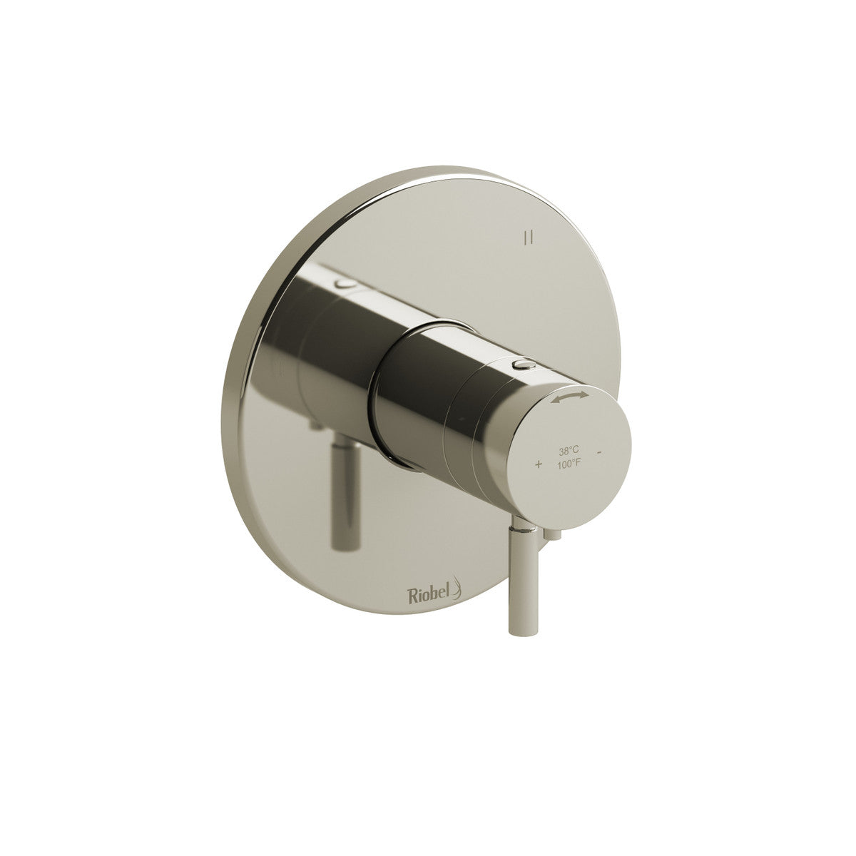 Riobel Riu 1/2" Thermostatic & Pressure Balance Trim With Up To 5 Functions, Plain Handles
