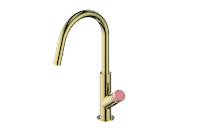 Vogt Mond 16" Kitchen Faucet in Brushed Gold, KF.16M1.1504.BG
