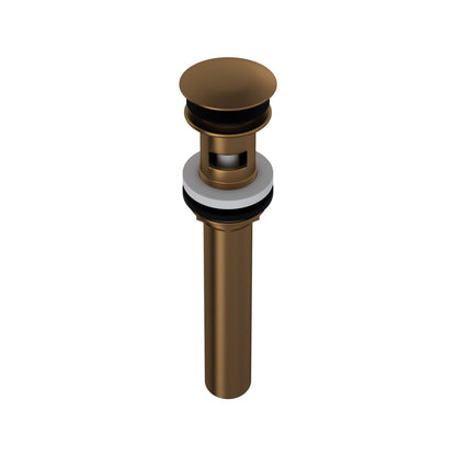 Rohl Lavatory Push Drain With Overflow With 6 Inch Tailpiece - 5447