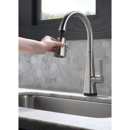 Delta Lenta Single-Handle Pull-Down Kitchen Faucet With Touch2O Technology