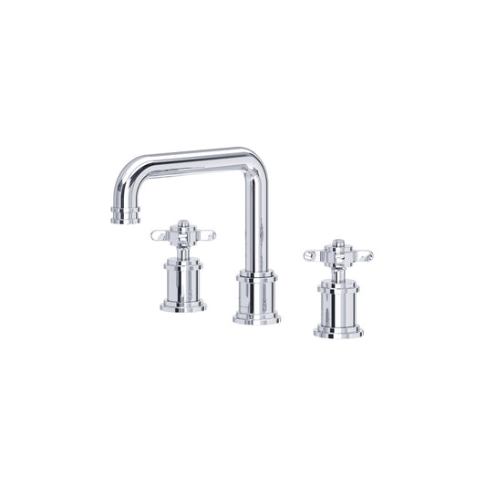 Perrin & Rowe Armstrong Widespread Lavatory Faucet With U-Spout - Cross Handle