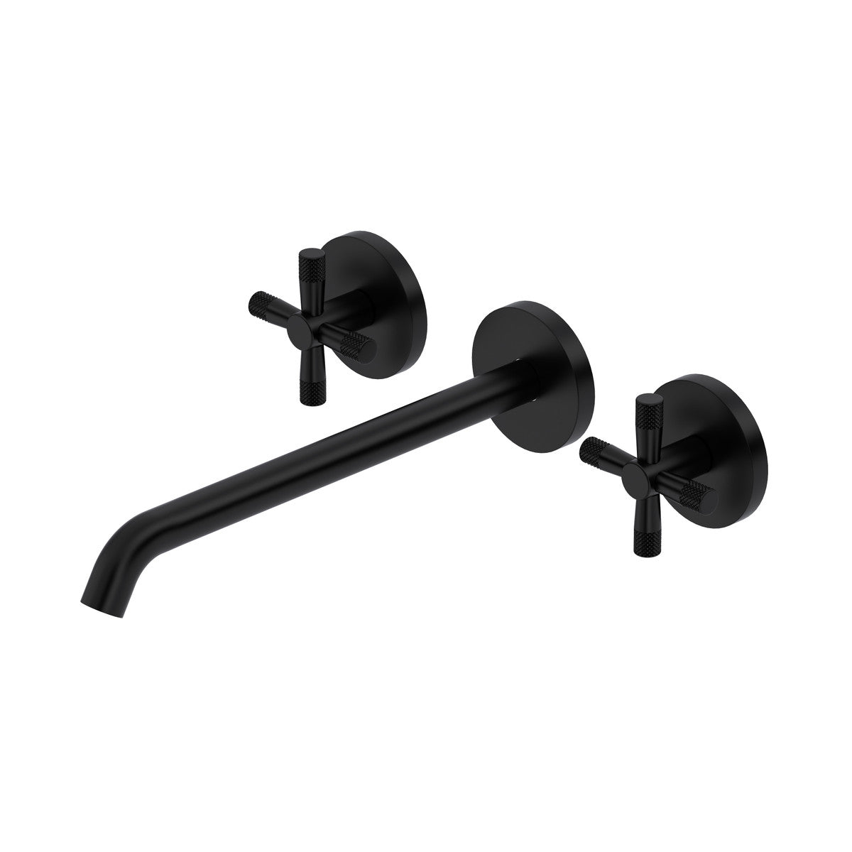 Rohl Amahle Wall Mount Tub Filler Trim With C-Spout, Cross Handles - TAM06W3XM