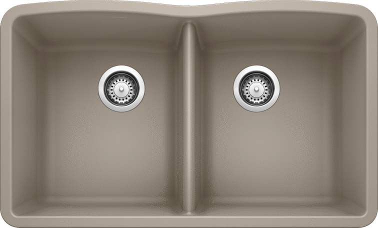 Blanco Diamond U 2 Double Bowl Silgranit Undermount Kitchen Sink