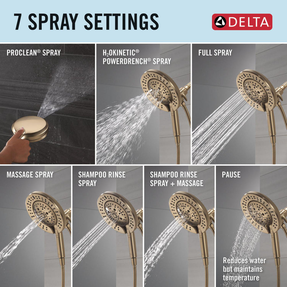 Delta T17245 Bonacci 17 Series Shower Trim with In2ition Shower Head