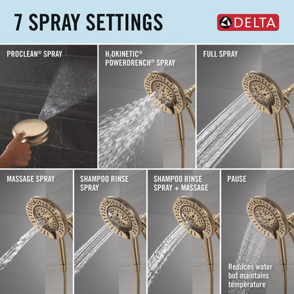 Delta T17245 Bonacci 17 Series Shower Trim with In2ition Shower Head