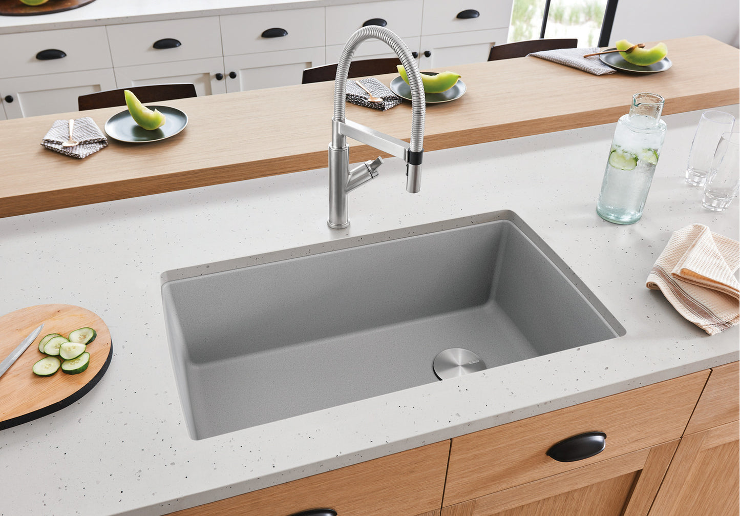 Blanco Diamond U Super Single Silgranit Undermount Kitchen Sink