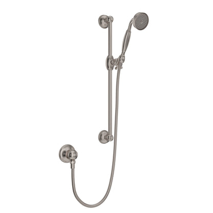 Rohl Handshower Set With 22" Slide Bar And Single Function Handshower - 1301E