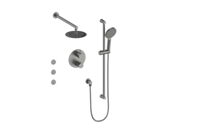 Vogt Wörgl 3-Way Thermostatic Shower System With Body Jets & Rough-In Valve - SET.WL.320.810