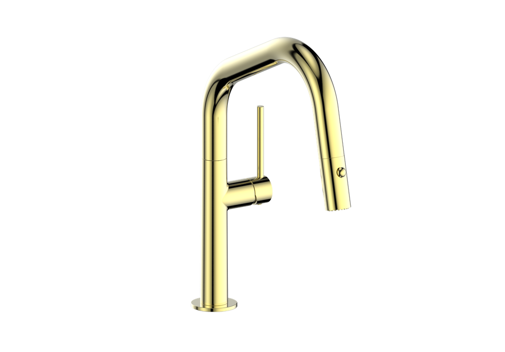 Vogt Dornbirn Pull Down 13" Bar/Prep Kitchen Faucet With Angular Spout
