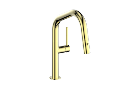 Vogt Dornbirn Pull Down 13" Bar/Prep Kitchen Faucet With Angular Spout