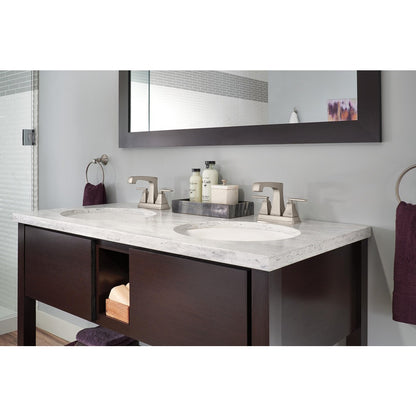 Delta Ashlyn Two Handle Centerset Lavatory Faucet - Metal Pop-Up