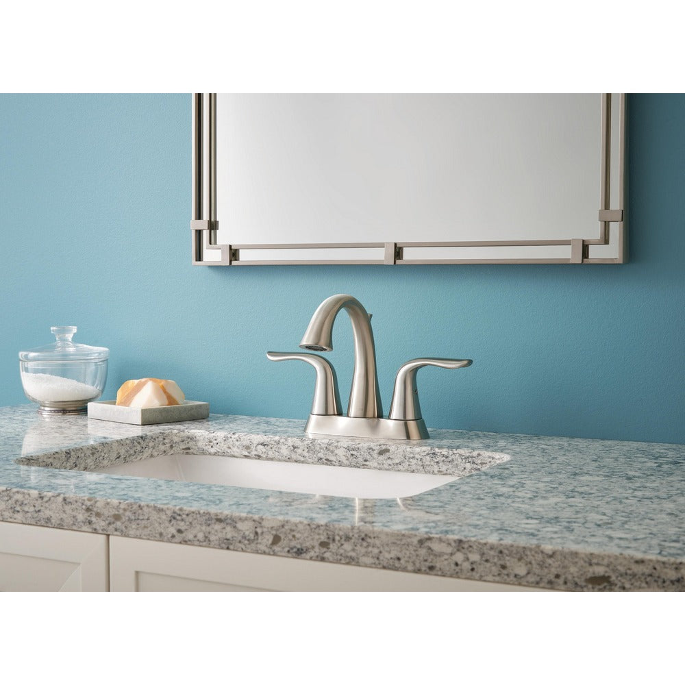Delta Lahara Two Handle Centerset Bathroom Faucet - 2538-SSMPU-DST