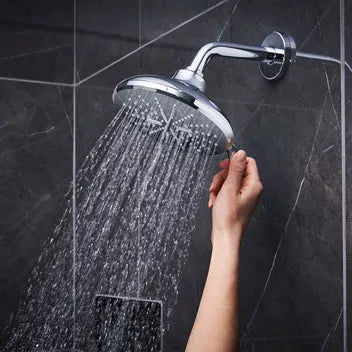 Grohe Rainshower SmartActive Shower Head, 6-1/2" - 3 Sprays, 1.75 GPM (6.6 L/min) - 26789