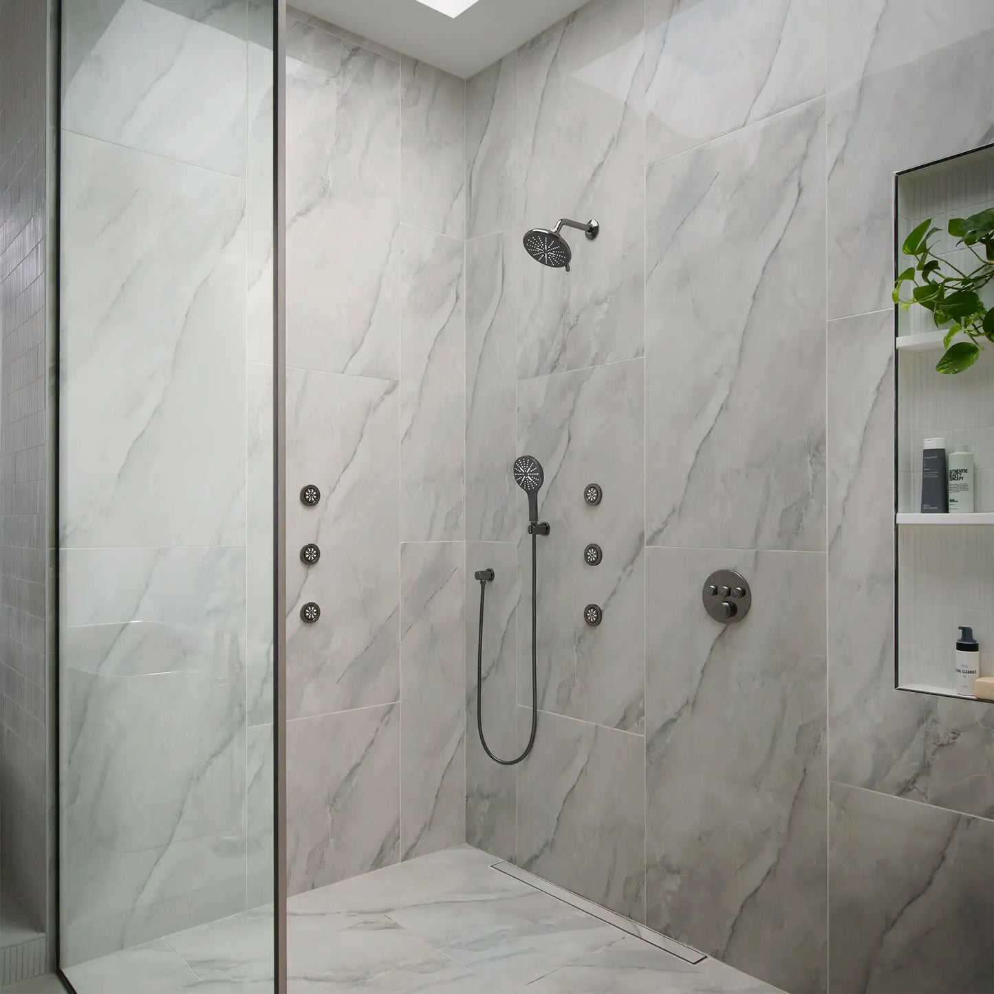 Grohe Rainshower SmartActive Shower Head, 6-1/2" - 3 Sprays, 1.75 GPM (6.6 L/min) - 26789