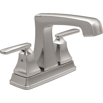 Delta Ashlyn Two Handle Centerset Lavatory Faucet - Metal Pop-Up