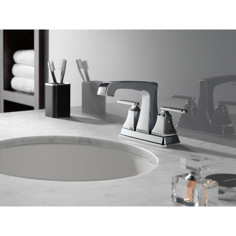 Delta Ashlyn Two Handle Centerset Lavatory Faucet - Metal Pop-Up