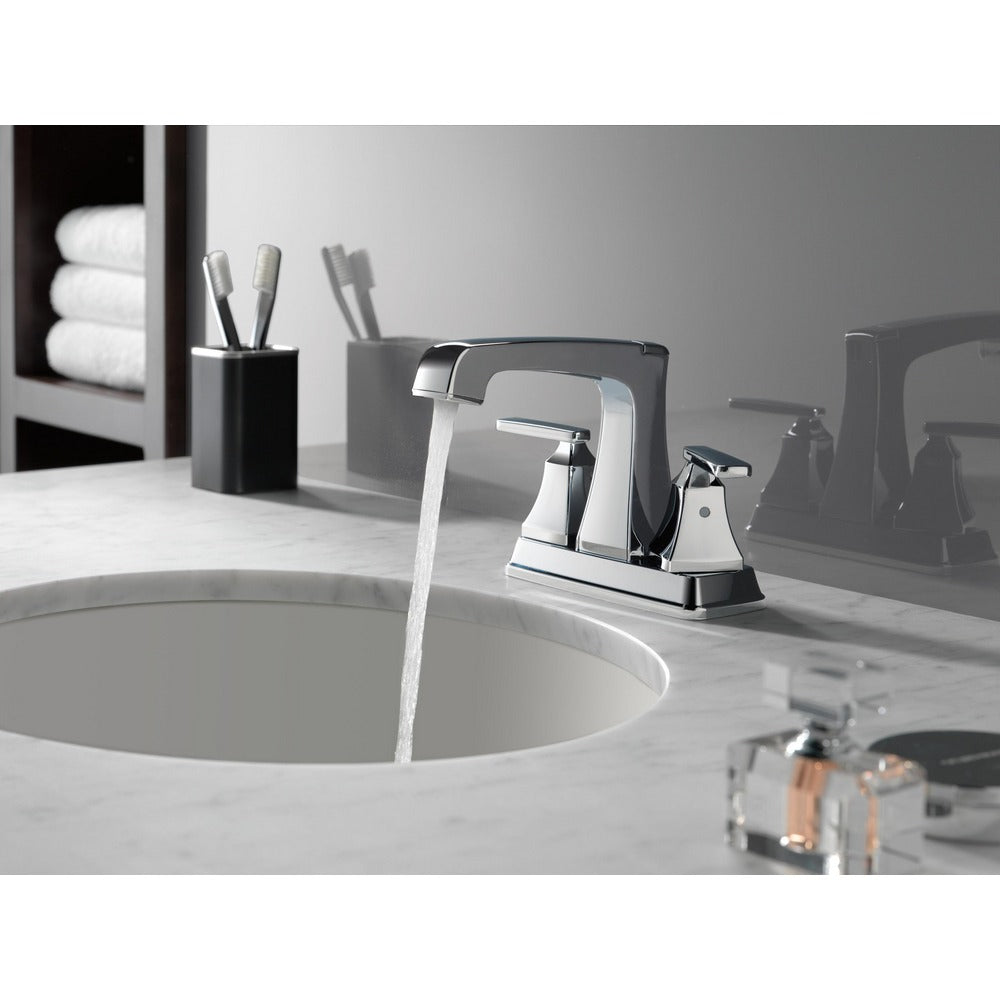 Delta Ashlyn Two Handle Centerset Lavatory Faucet - Metal Pop-Up