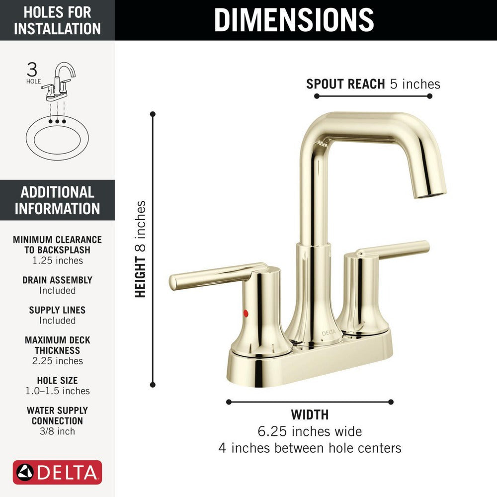 Delta Trinsic Centerset Bathroom Faucet