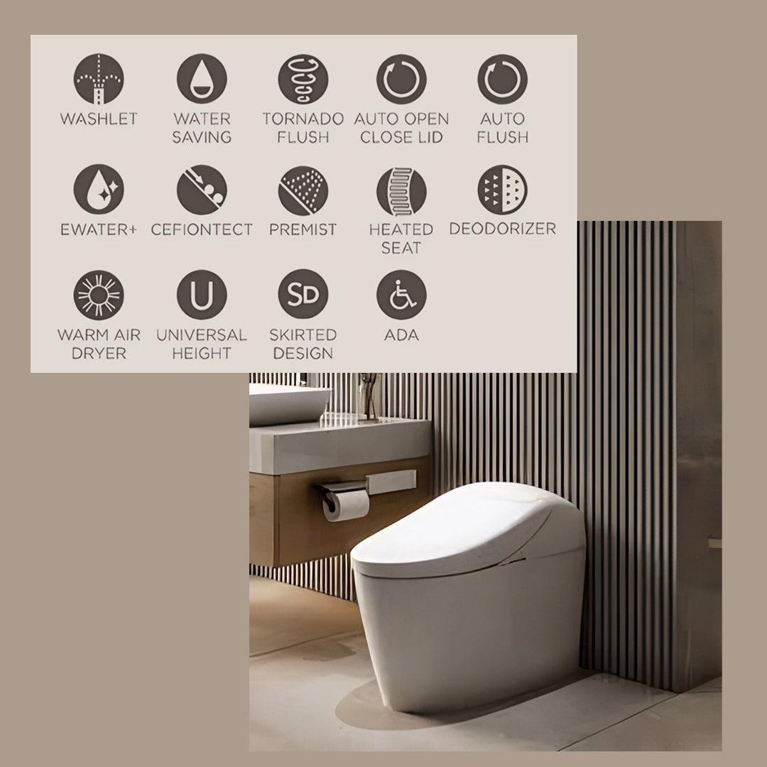 TOTO WASHLET® G5A Integrated Smart Toilet - 1.2 GPF/1.0 GPF - Eunoia 