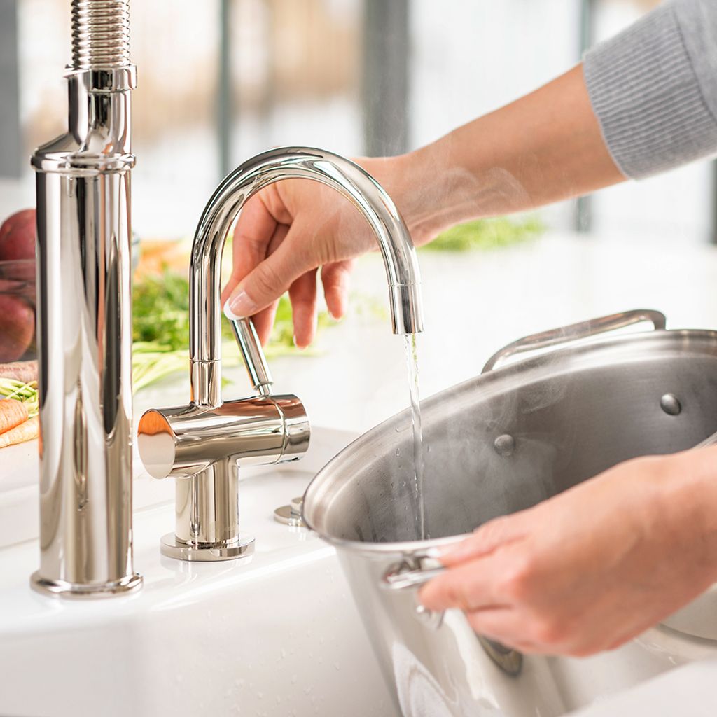 InSinkErator Indulge Modern HC3300 Instant Hot and Cold Water Faucet - Polished Nickel - 44239E-ISE - additional view