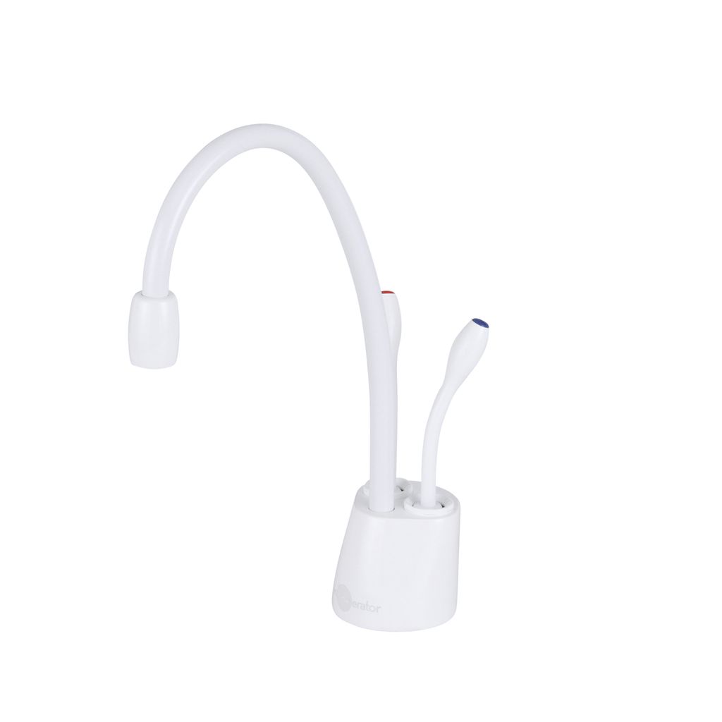 InSinkErator Indulge Contemporary HC1100 Instant Hot and Cold Water Faucet - White - 44252A