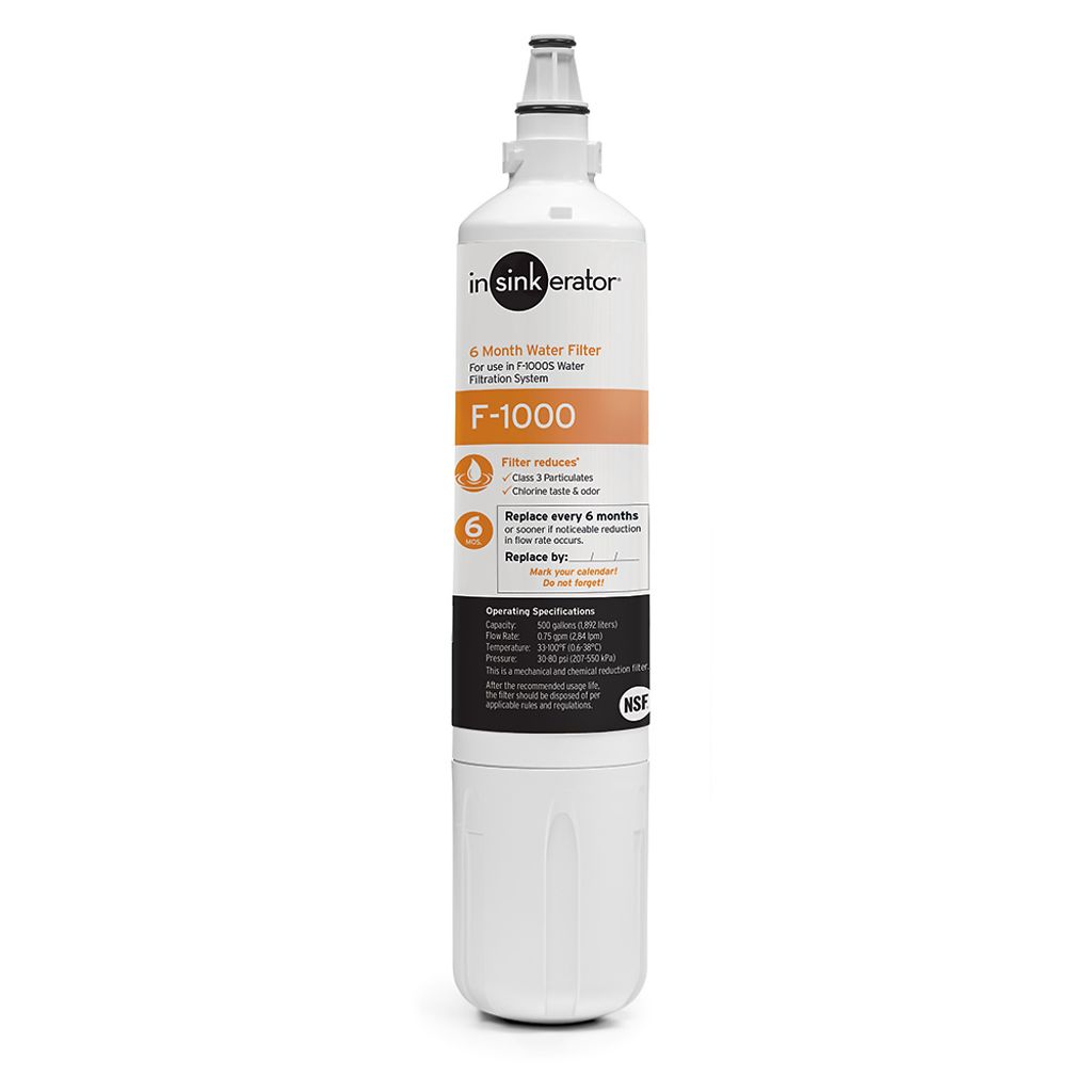 InSinkErator F-1000 Replacement Water Filter - 1-Pack - 44678