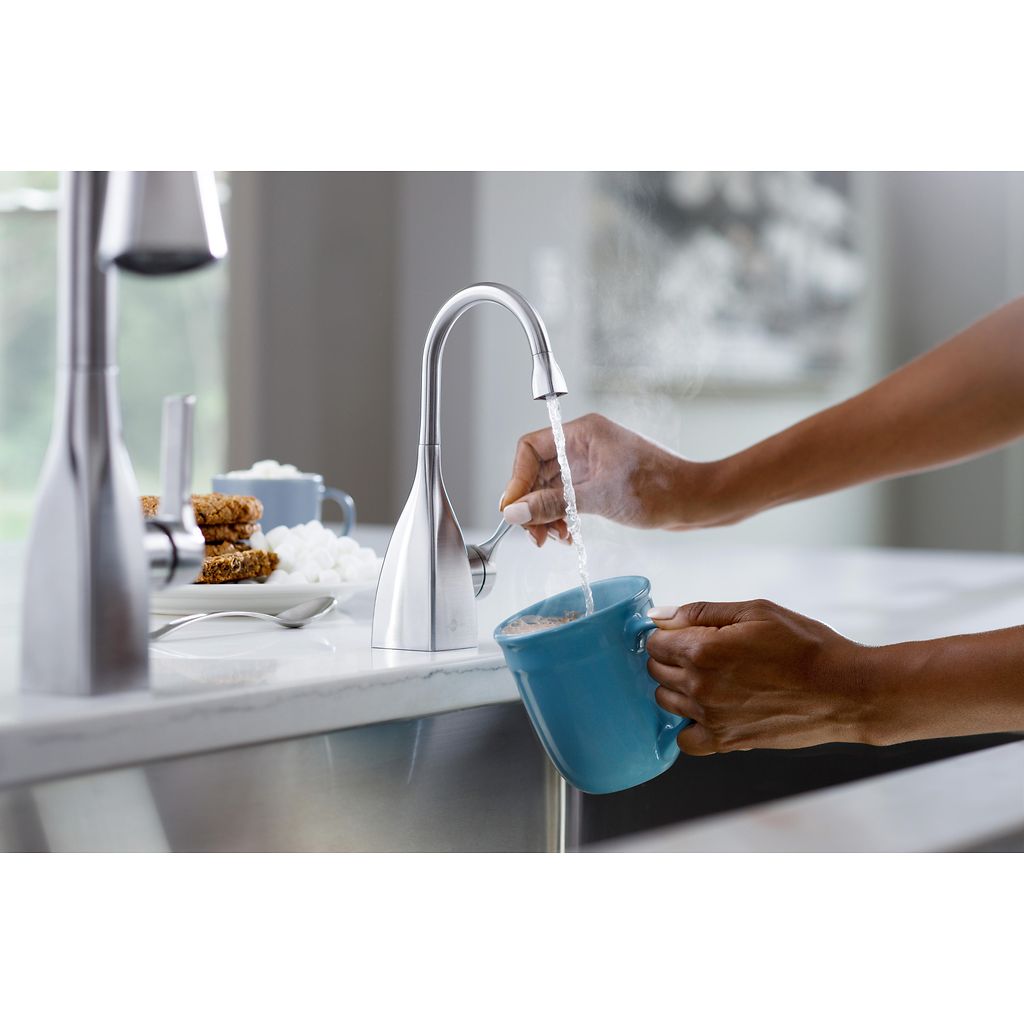InSinkErator Transitional 1020 Instant Hot Water Faucet - Arctic Steel - 45387AJ-ISE - additional view