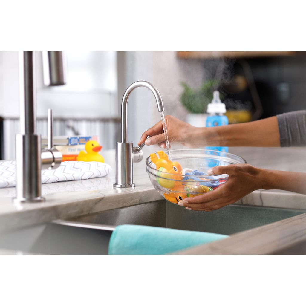 InSinkErator Modern 3010 Instant Hot Water Faucet - Arctic Steel - 45393AJ-ISE — manufacturer gallery view 2