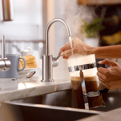 InSinkErator Modern 3010 Instant Hot Water Faucet - Arctic Steel - 45393AJ-ISE — manufacturer gallery view 3