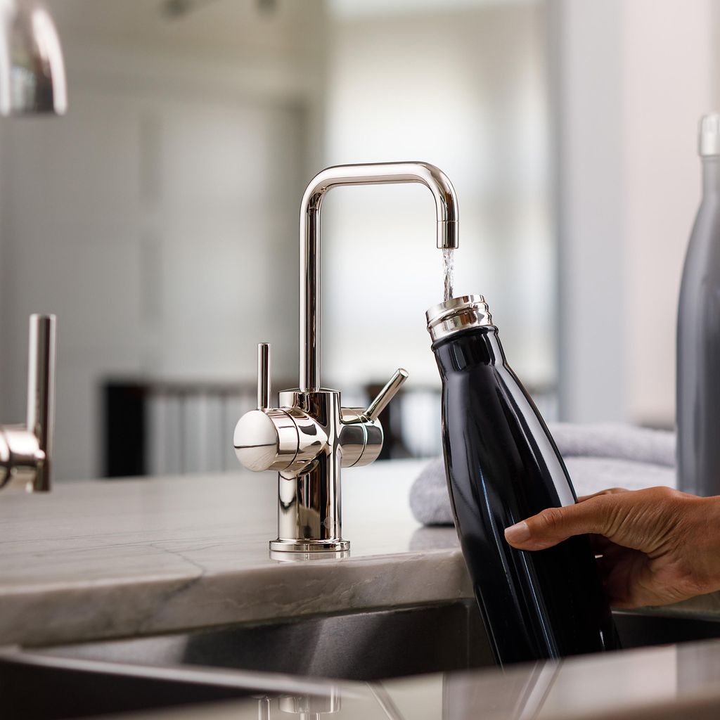 InSinkErator Modern 3020 Instant Hot and Cold Water Faucet - Polished Nickel - 45396C-ISE — manufacturer gallery view 3