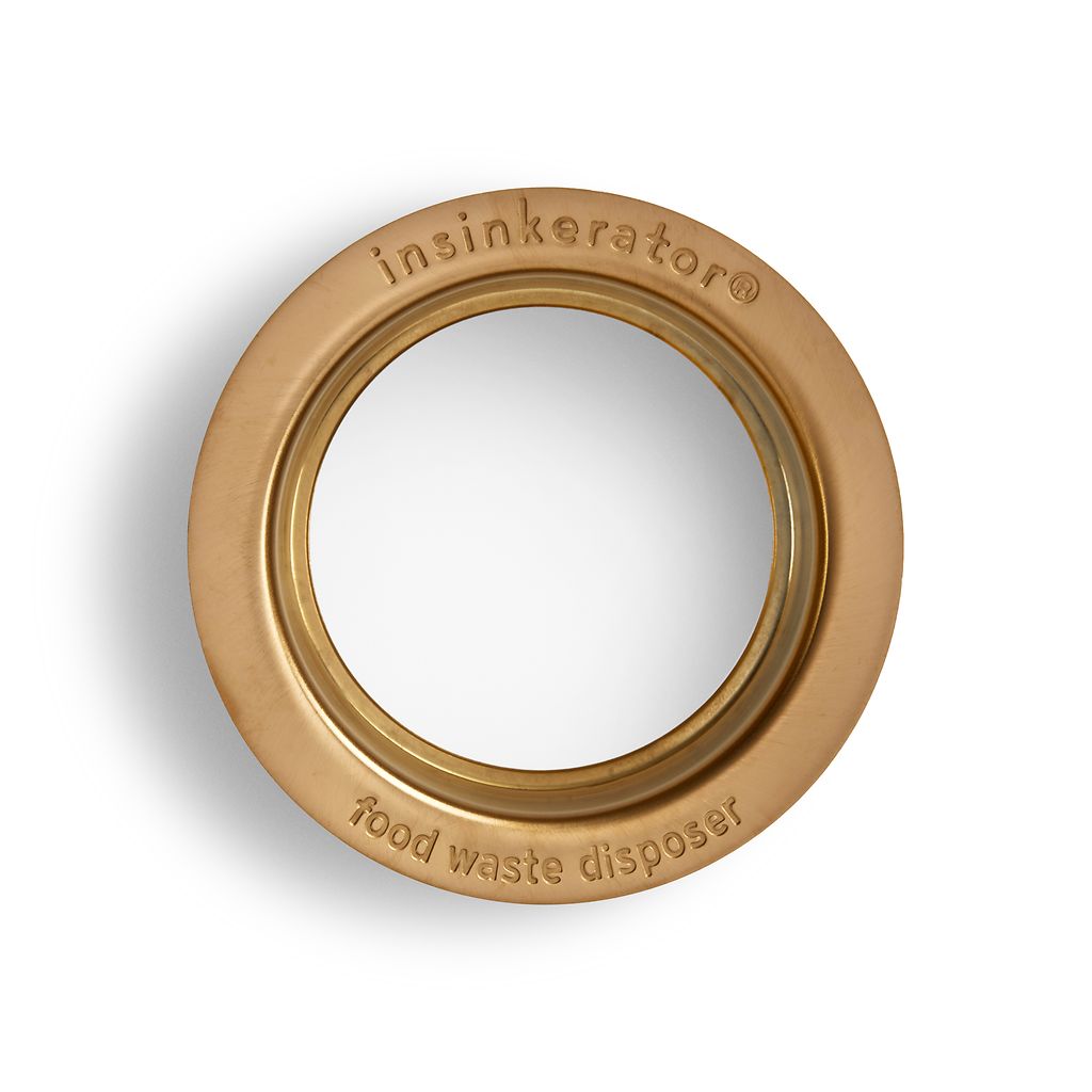 InSinkErator Sink Flange - Brushed Bronze - 77677 - Top view